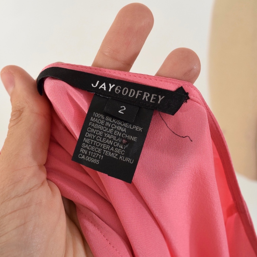 ❌SOLD❌Jay Godfrey Oversized Silk Batwing Blouse - Picture 5 of 5